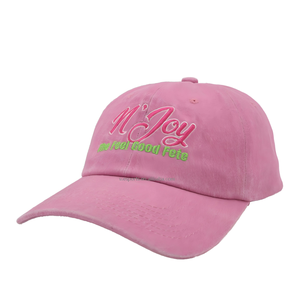 Gorra de Béisbol Snapback OEM de 6 Paneles, Unisex, de Algodón Liso, Deportiva, con Bordado a Mano, Ajustable, sin Estructura, Suave, Estilo Vintage, Lavado Ácido - Product Image 1