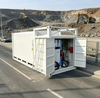 Station de carburant portable de haute qualité pour conteneurs 20FT/40FT avec distributeur et pompe à carburant