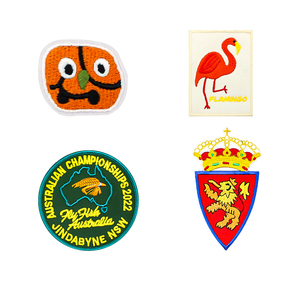 Thiết Kế Tùy Chỉnh Chất Lượng Cao Chenille Thêu Các Bản Vá Lỗi Thân Thiện Với Môi Sew-On Bền Vững Chuyển Hot In Ban Nhạc Rock Câu Lạc Bộ Logo - Product Image 1