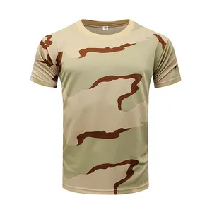 Wholesales Outdoor Training Camouflage T Shirts Breathable Tactical T Shirts