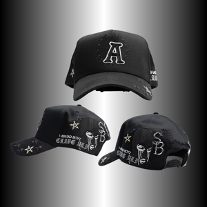 Casquettes Snapback en daim vieilli de qualité supérieure avec broderie 3D en relief et visière incurvée, modèle Trente et Un, pour les marques de streetwear - Product Image 4