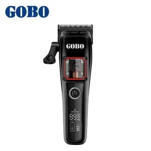 GB-0023 mesin pencukur rambut profesional, mesin pemotong rambut, pisau Fade DLC, motor pencukur kecepatan tinggi 10000RPM, untuk rambut profesional