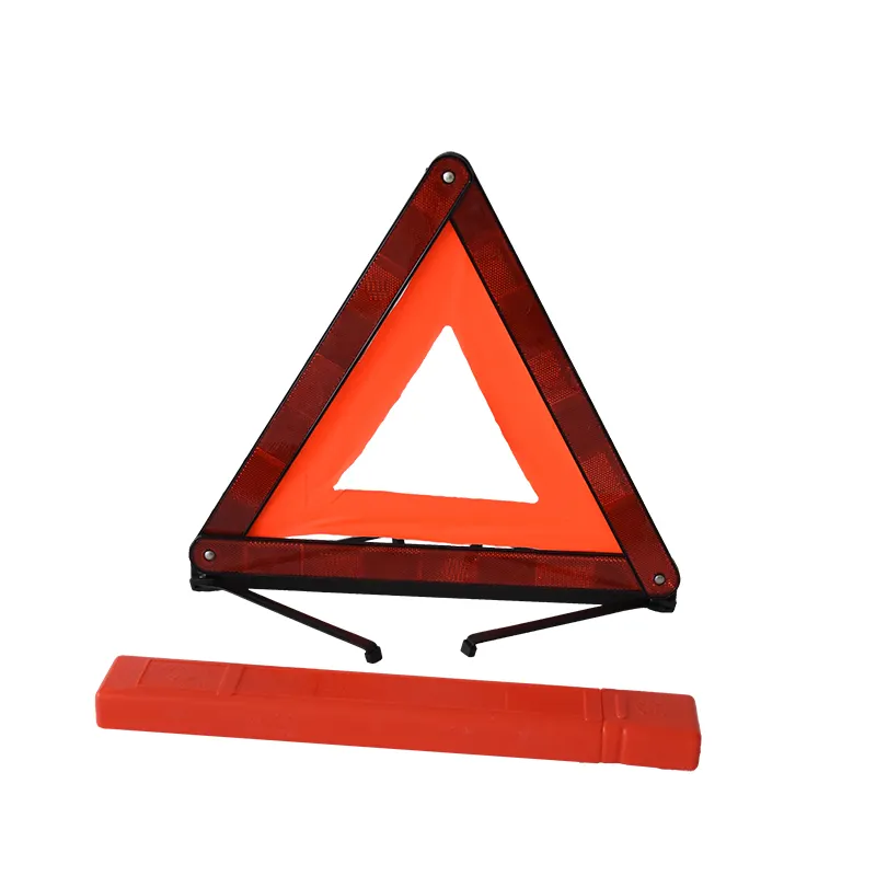 Kit d'avertissement de Triangle de sécurité pliable panneau d'avertissement d'urgence Triangle de voiture Kit d'urgence de bord de route avec Triangle d'avertissement réfléchissant
