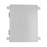 Boîtier métallique personnalisé TZR à fixation murale, boîte électrique à charnières avec fenêtre de visualisation, fabrication en tôle, service OEM, finition grise
