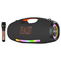 Altavoz Karaoke Zealot S89M de 250W, Portátil, con Batería de 48000mAh, Banco de Energía para Computadora y Teléfono, Altavoz Inalámbrico para Exteriores