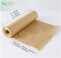 Kertas Pembungkus Kado Ramah Lingkungan Biodegradable Kertas Kraft Sarang Lebah Coklat Daur Ulang Pembungkus Bunga Gulungan Kertas Kraft Sarang Lebah