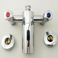 Douche automatique à capteur en laiton poli HY-618D Douche de bain sans contact avec finition de surface chromée