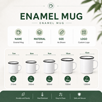 Tasse à expresso mini en émail personnalisée 12oz avec logo, vente en gros, petite tasse à café pour impression par sublimation, orange, bleu, violet, OEM, colorée