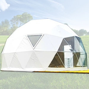 FEAMONT prix usine cadre en acier camping en plein air dôme tente géodomes géodésique glamping tentes pour hôtel - Product Image 1