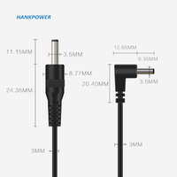 OEM Usine Angle Droit DC3.5 * 1.35MM Jack Plug Mâle Pour Ouvrir Câble DC 35135 Extension Câble D'alimentation
