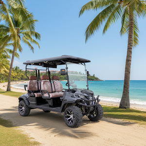 Carrito de Golf Eléctrico HIGHTOP de 4 Tiempos, Vehículo de Transporte para Comunidades con Portones, Buggy Multipasajeros, Homologado para Calle, Batería de Litio, 3-4 Asientos, Motor - Product Image 1