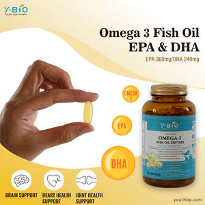 Herstellerzertifiziertes Bio-Fischöl-Softgel 200 Stück/Flasche 18% EPA/12% DHA Unterstützt Herz, Gelenke und Immunität für Erwachsene - Product Image 2