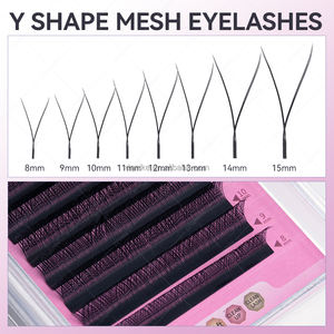 DANIKE 0.05 0.07混搭长度8-15毫米YY形睫毛延伸超柔软黑色哑光Y W睫毛D卷曲沙龙睫毛 - Product Image 5