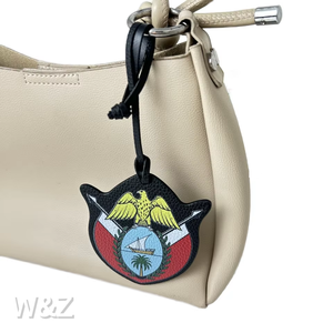 Breloque en cuir imprimé UV, breloques hibou, pendentif pour sac à main femme, breloque aigle, pendentif cartes de pays pour sac à dos, décoration porte-clés, sac à main - Product Image 1