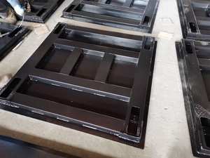 Rutsch feste 200cm quadratische Form Checker Carbon Steel Platform Boden waage 80cm 100 cm 300cm Digitales Wiegen 0,8 m 1m <span class=keywords><strong>2m</strong></span> 3m - Product Image 5