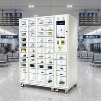 Máquina Expendedora VFresh Locker de Acero Inoxidable con Pantalla Táctil, Múltiples Opciones de Pago y Capacidad para 45 Artículos