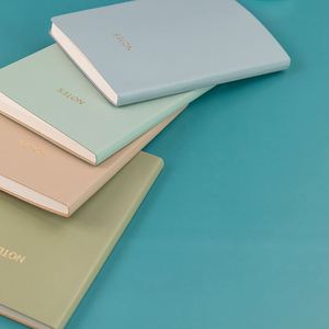 Agenda de poche en cuir PU souple de haute qualité, personnalisé, reliure thermique, marque personnalisée, facile à écrire, cadeau pour filles - Product Image 4