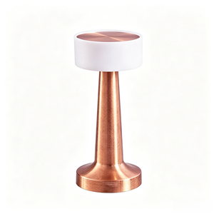Minimalist Brass Table Lamp Bell Crystal Shade LED 2700K Warm White Push Button Switch E26 Base <b>Decorative</b> Bedroom <b>Light</b> - Product Image 6