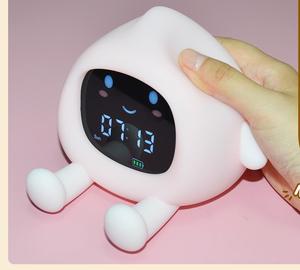Nhà Máy Thiết Kế Mới Ngủ Huấn Luyện Viên Trẻ Em Đồng Hồ Báo Thức Với Đêm Chức Năng Báo Lại Ánh Sáng Biểu Tượng Tùy Chỉnh Trẻ Em Kỹ Thuật Số Bảng Đồng Hồ - Product Image 1