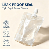 Pochette transparente à bec verseur 30-300 ml pour emballage de liquides (sauce, café, sirop, miel, boisson)