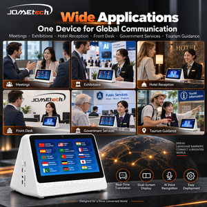 Traducteur intelligent JOMEtech à double écran pour le commerce international, écran OLED, Wi-Fi, prise en charge de langues rares pour les réunions d'acheteurs et les usines - Product Image 5