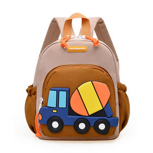 <span class=keywords><strong>Sac</strong></span> à dos pour enfants garçons résistant aux rayures et durable, design camion bétonnière 3D, pour la maternelle, la préscolaire, l'usage quotidien en extérieur - Product Image 2
