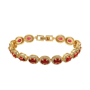 Vòng Tay-437 Trang Sức Dubai Thời Trang Sang Trọng Thanh Lịch Khí Chất Kim Cương Mạ Vàng 24K - Product Image 1