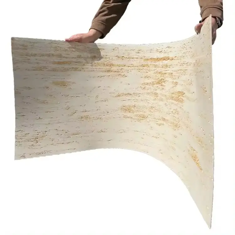 유연한 석재 클래딩 타일 얇은 벽 타일 자연석 시트 유연한 슬레이트 대리석 석재 베니어