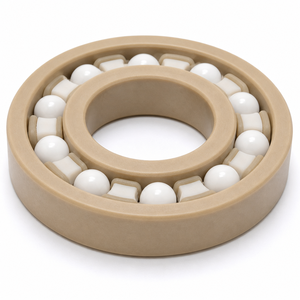 ตลับลูกปืนร่องลึก 6007 35x62x14 มม. — วงแหวน PEEK ลูกบอลเซรามิก ZrO2 กรง PEEK/PTFE - Product Image 5