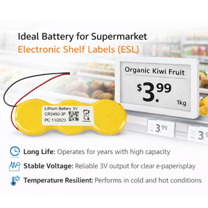 Batterie bouton au lithium Hanshow 3V <span class=keywords><strong>CR2477</strong></span> CR2450 CR2450-3P 1400mAh en gros pour étiquettes de prix électroniques ESL - Product Image 2
