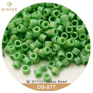 Miçangas de sementes originais 11/0, delica miyuki beads miyuki delica contas de 1.6mm [14 cores opacas ab 1 ]10g pacote