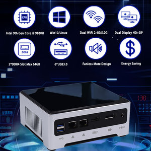 Intel 9th Gen Core I9 9880H Bộ Vi Xử Lý UHD Đồ Họa 630 Mini <span class=keywords><strong>PC</strong></span> Máy Tính Cho Trò Chơi - Product Image 2