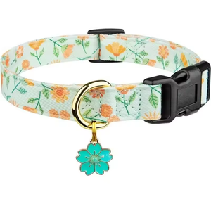 Bestselling Handmade Adjustable <b>Dog</b> <b>Collar</b> with Safety Buckle and Gold Hardware. Suitable for Small, Medium, and <b>Large</b> <b>Dogs</b>. - Product Image 2