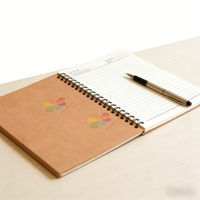 Carnet de notes A5/A6 personnalisé avec logo, reliure spirale, 100 feuilles, couverture en papier imprimé, pour bureau, planning quotidien, papeterie