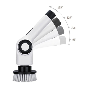 360 °   Brosse <span class=keywords><strong>de</strong></span> <span class=keywords><strong>nettoyage</strong></span> électrique rotative 7 en 1 en plastique ABS 25W avec contrôle <span class=keywords><strong>de</strong></span> vitesse à 3 niveaux 316 / 340 / 400 tr/min pour le <span class=keywords><strong>nettoyage</strong></span> ménager - Product Image 5