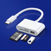 Micro hub 3 en 1, lector de tarjetas otg, SD, TF