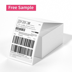 Autocollants d'expédition personnalisables Rouleau de papier auto-adhésif thermique 4*6 pouces Étiquette d'expédition vierge - Product Image 2