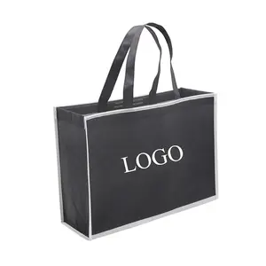 OEM Экологически чистая перерабатываемая тканевая сумка-тоут RPET, Нетканая Подарочная сумка с индивидуальным напечатанным логотипом