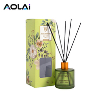 Diffuseur à bâtonnets de luxe en verre pour huiles essentielles naturelles, parfum d'ambiance longue durée pour la maison, le bureau et l'hôtel