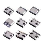 USB mikro Mini perempuan konektor tipe SMT a B C untuk Port pengisi daya ponsel layanan BOM Satu Atap profesional baru & asli