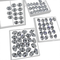 Prix de gros Diamants blancs en vrac taille ovale, pierre de moissanite de laboratoire de 3 carats couleur DEF, échelle de dureté 9.25 Moh's pour fiançailles