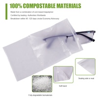 Sac refermable écologique en gros avec logo personnalisé imprimé, biodégradable, compostable, imperméable, pour l'emballage alimentaire