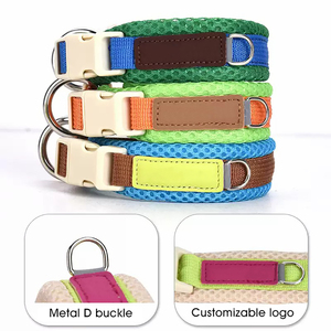 Atmungsaktives Nylon-Hunde halsband Verstellbare, weiche, haut freundliche, mehrfarbige, optionale Haustier halsbänder mit Metalls chnalle für Hunde Hot Sale - Product Image 6