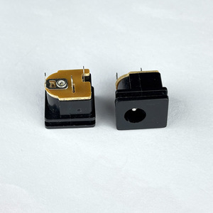 Enchufe de alimentación CC DC015, toma hembra DC-052, 5.5-2.1/2.5mm, pin redondo, instalación en panel cuadrado, salida de fábrica de enchufes CC - Product Image 4