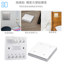 Télécommande sans fil ZigBee, commutateur de scène intelligent, panneau mural, émetteur 1/2/3/4 voies, alimenté par batterie, compatible avec Smart Life/Tuya