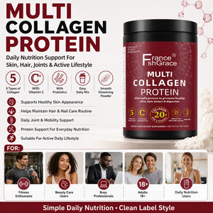 Complément de Collagène en Poudre Multi-Collagène pour Peau, Ongles et Cheveux avec Vitamine C, Peptides de Collagène Hydrolysé - Product Image 3