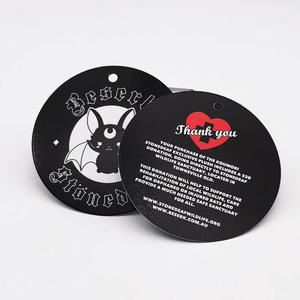 गोल आकार ग्लॉसी अनुकूलित वाहक सामान टैग उत्पाद टैग कस्टम परिधान हैंग टैग - Product Image 6