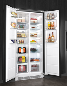 Refrigerador Empotrado Ultrafino Smad de 60 cm de Profundidad con Puerta Lateral y Enfriamiento por Aire para Hogar y Hotel - Product Image 3