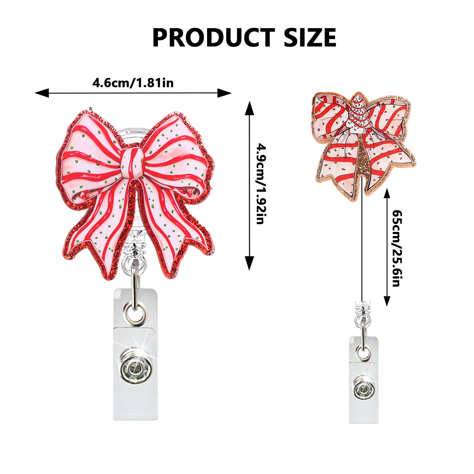 christmas acrylic badge reels