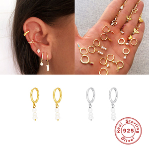 Pendientes de Perlas Francesas con Baño de Oro de 18k ROXI CANNER al por Mayor para Mujer - Product Image 6